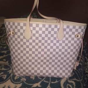Designer checkered Daisy rose tote/shopper